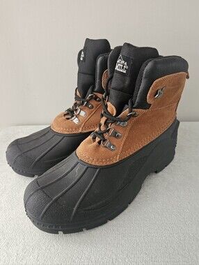 OLD MILL Glacier Mens Leather Water Resistant Duck Boots